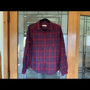 HOLLISTER PLAID FLANNEL LIKE NEW